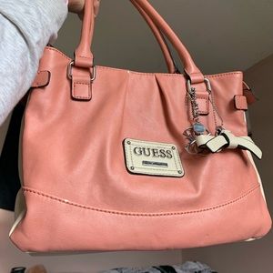 pink GUESS purse